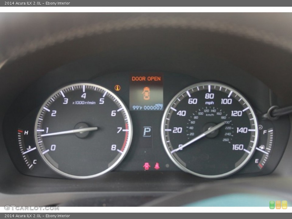 Ebony Interior Gauges for the 2014 Acura ILX 2.0L #83187149