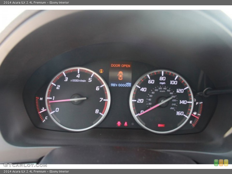 Ebony Interior Gauges for the 2014 Acura ILX 2.4L Premium #83190356