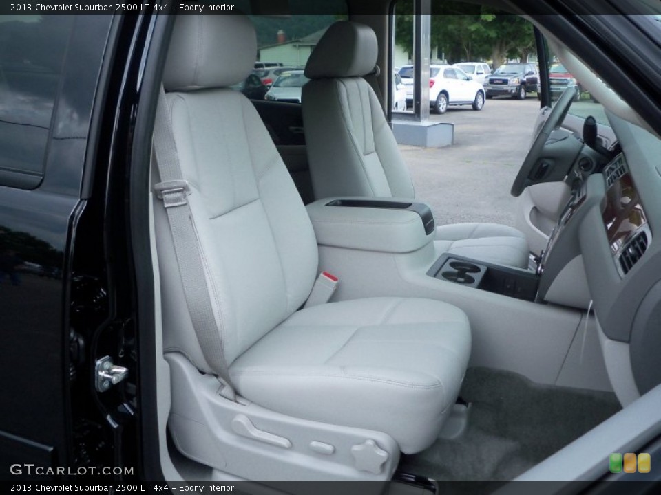 Ebony Interior Front Seat for the 2013 Chevrolet Suburban 2500 LT 4x4 #83195434