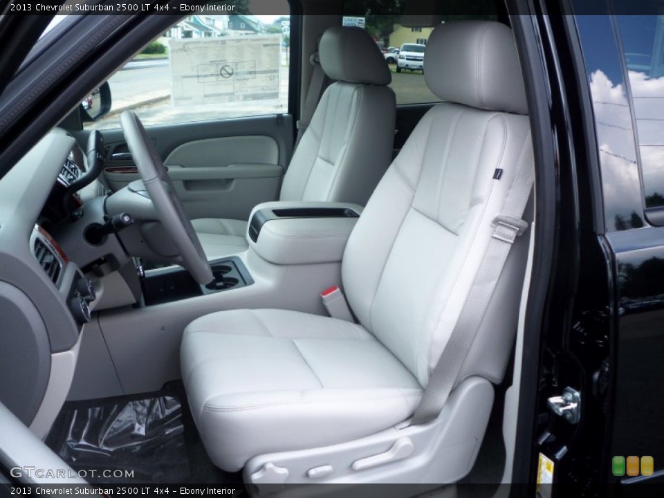 Ebony Interior Front Seat for the 2013 Chevrolet Suburban 2500 LT 4x4 #83195514