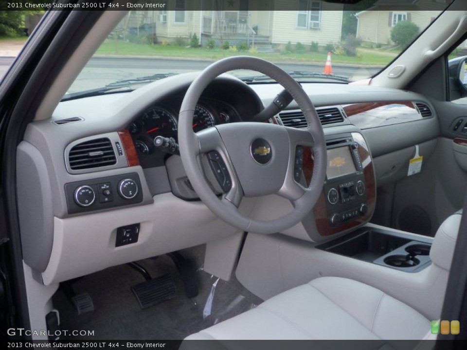 Ebony 2013 Chevrolet Suburban Interiors
