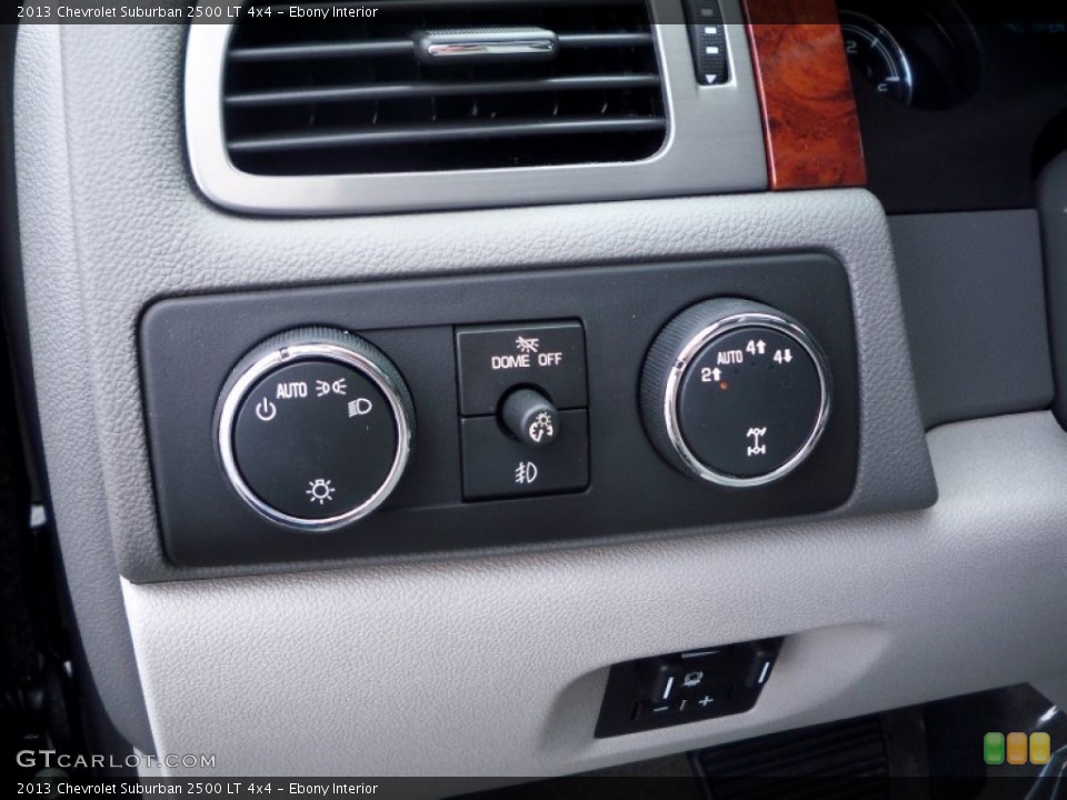 Ebony Interior Controls for the 2013 Chevrolet Suburban 2500 LT 4x4 #83195587