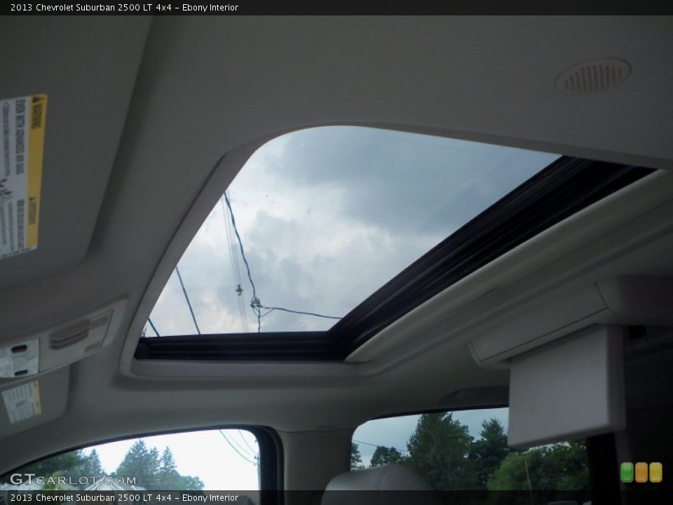 Ebony Interior Sunroof for the 2013 Chevrolet Suburban 2500 LT 4x4 #83195607