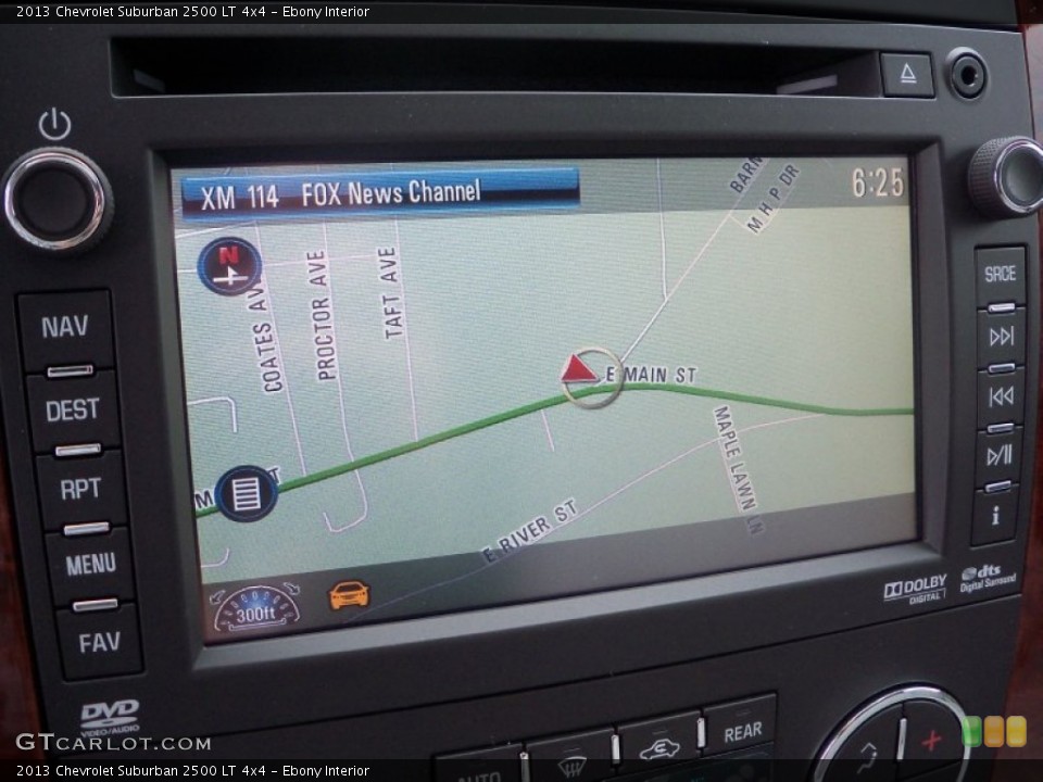 Ebony Interior Navigation for the 2013 Chevrolet Suburban 2500 LT 4x4 #83195666