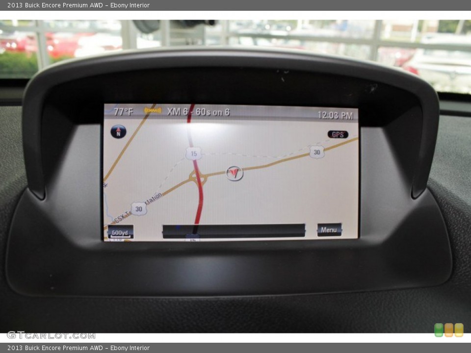 Ebony Interior Navigation for the 2013 Buick Encore Premium AWD #83197445