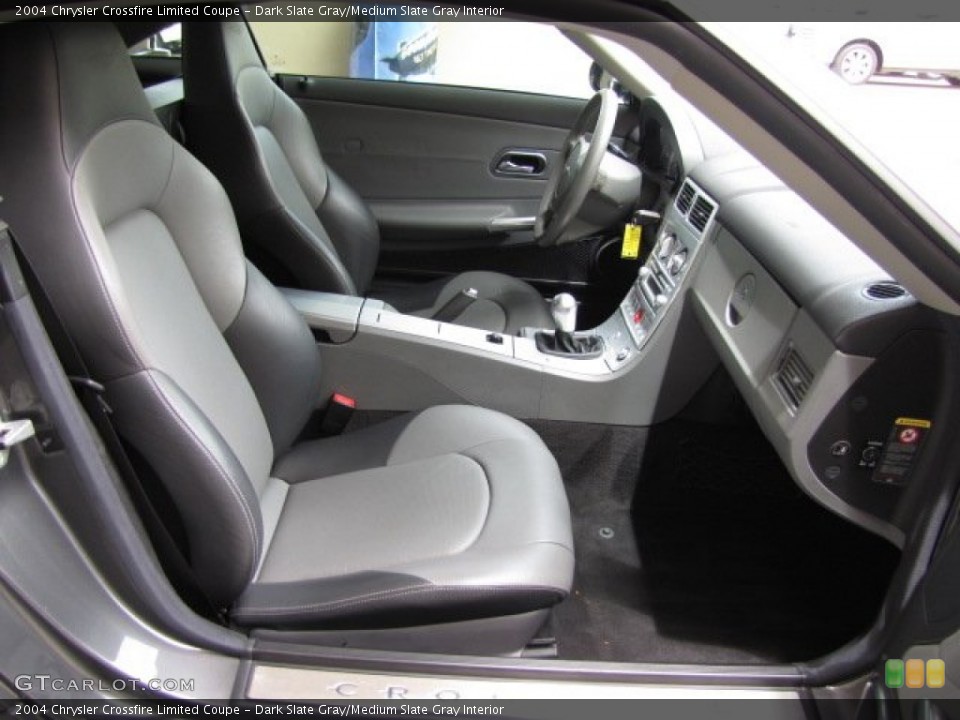 Dark Slate Gray/Medium Slate Gray Interior Front Seat for the 2004 Chrysler Crossfire Limited Coupe #83197939