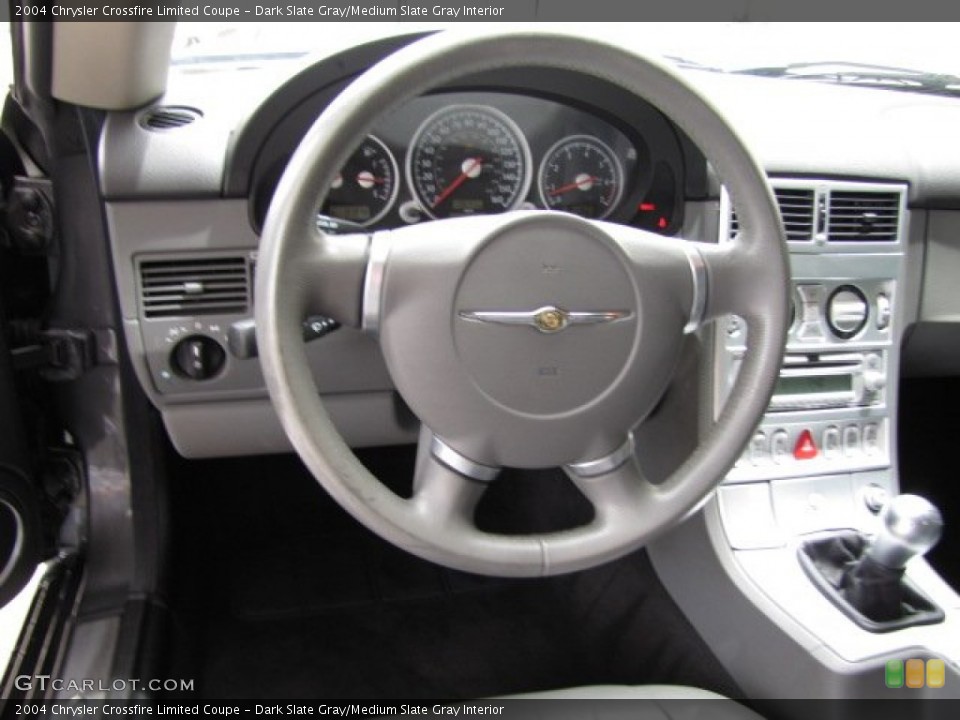 Dark Slate Gray/Medium Slate Gray Interior Steering Wheel for the 2004 Chrysler Crossfire Limited Coupe #83198079