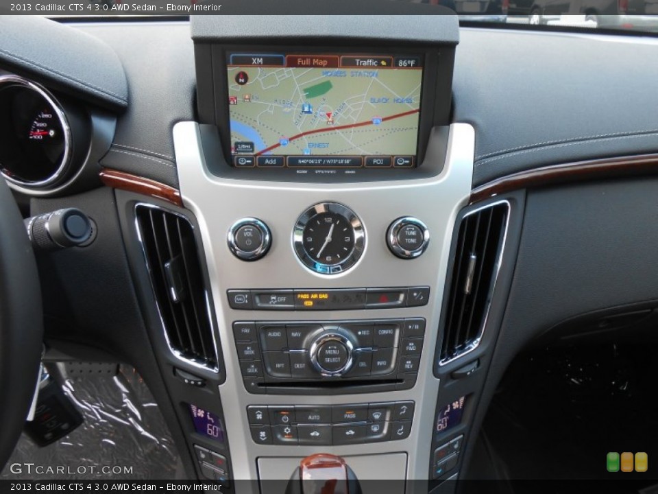 Ebony Interior Navigation for the 2013 Cadillac CTS 4 3.0 AWD Sedan #83198475