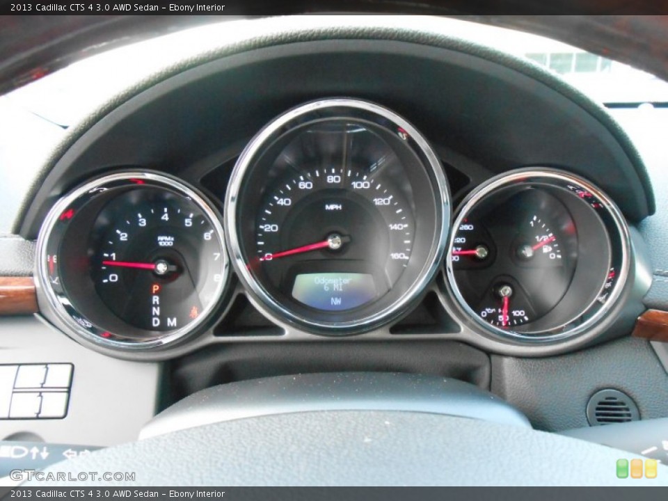 Ebony Interior Gauges for the 2013 Cadillac CTS 4 3.0 AWD Sedan #83198521