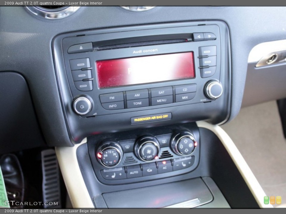Luxor Beige Interior Controls for the 2009 Audi TT 2.0T quattro Coupe #83200971