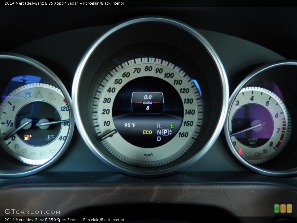 Porcelain/Black Interior Gauges for the 2014 Mercedes-Benz E 350 Sport Sedan #83201856