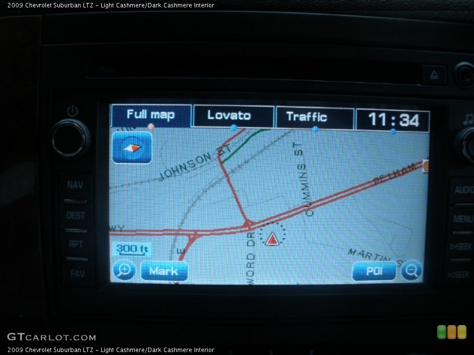 Light Cashmere/Dark Cashmere Interior Navigation for the 2009 Chevrolet Suburban LTZ #83207867