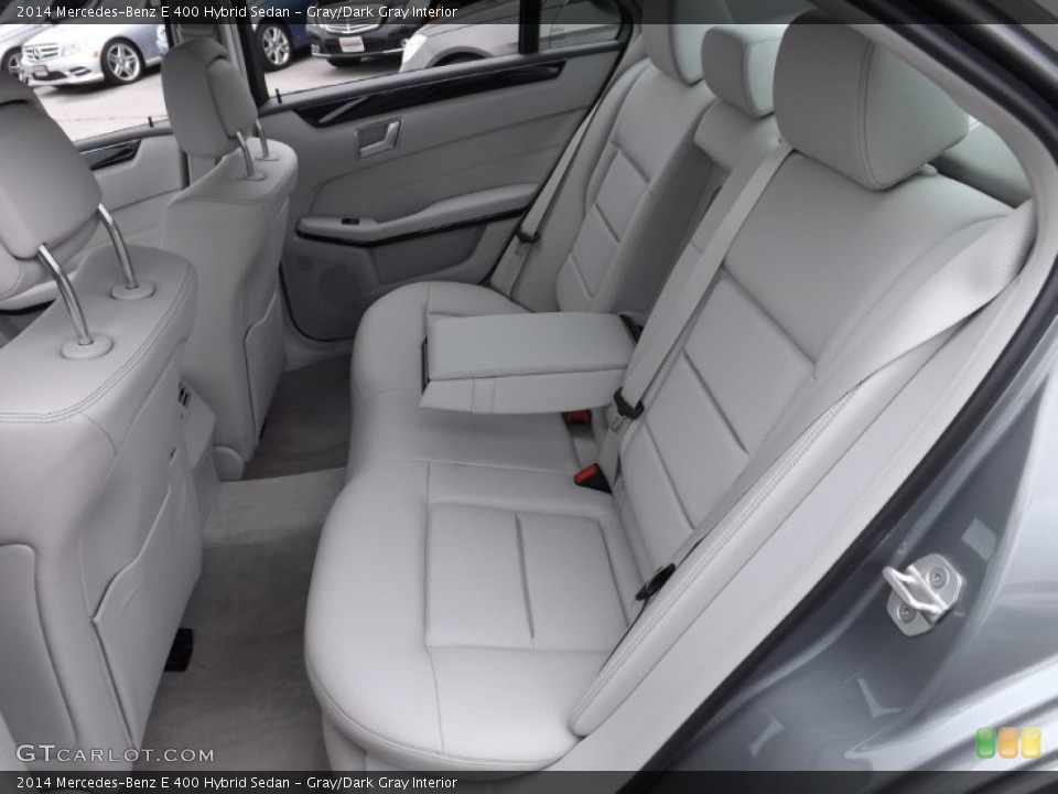 Gray/Dark Gray Interior Rear Seat for the 2014 Mercedes-Benz E 400 Hybrid Sedan #83211302
