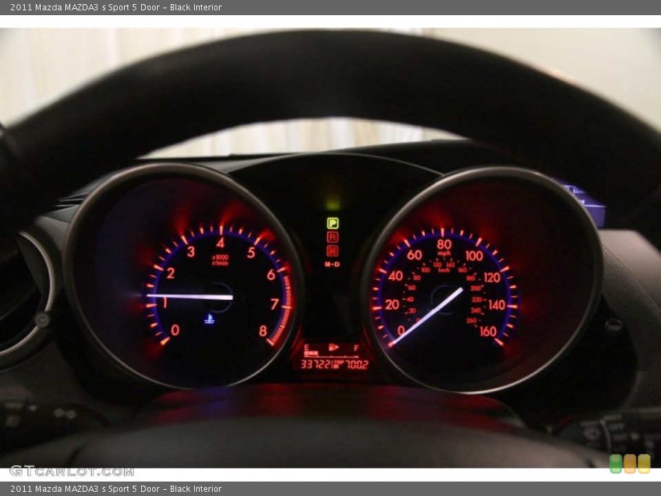 Black Interior Gauges for the 2011 Mazda MAZDA3 s Sport 5 Door #83214197