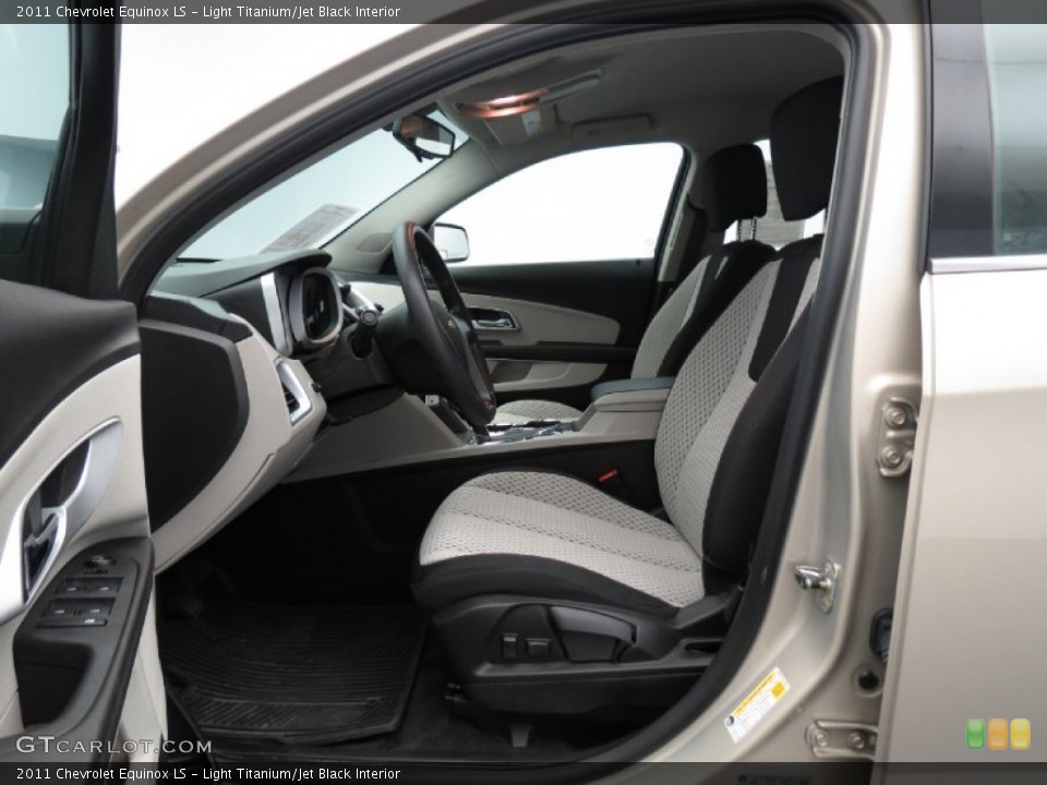 Light Titanium/Jet Black Interior Front Seat for the 2011 Chevrolet Equinox LS #83214844