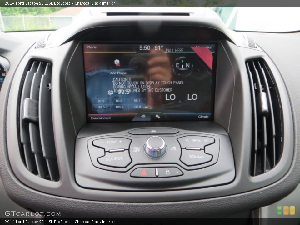 Charcoal Black Interior Controls for the 2014 Ford Escape SE 1.6L EcoBoost #83220300