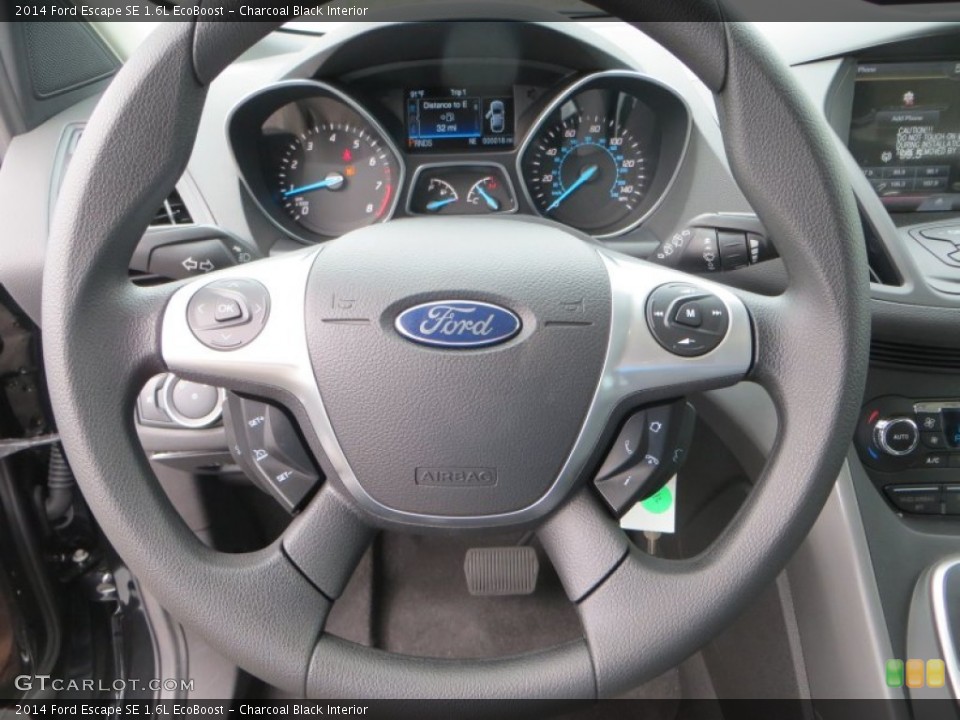 Charcoal Black Interior Steering Wheel for the 2014 Ford Escape SE 1.6L EcoBoost #83220380