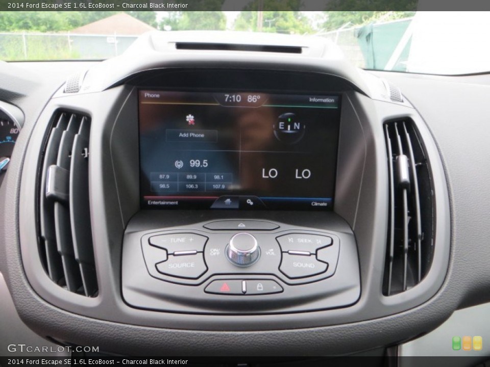 Charcoal Black Interior Controls for the 2014 Ford Escape SE 1.6L EcoBoost #83221091