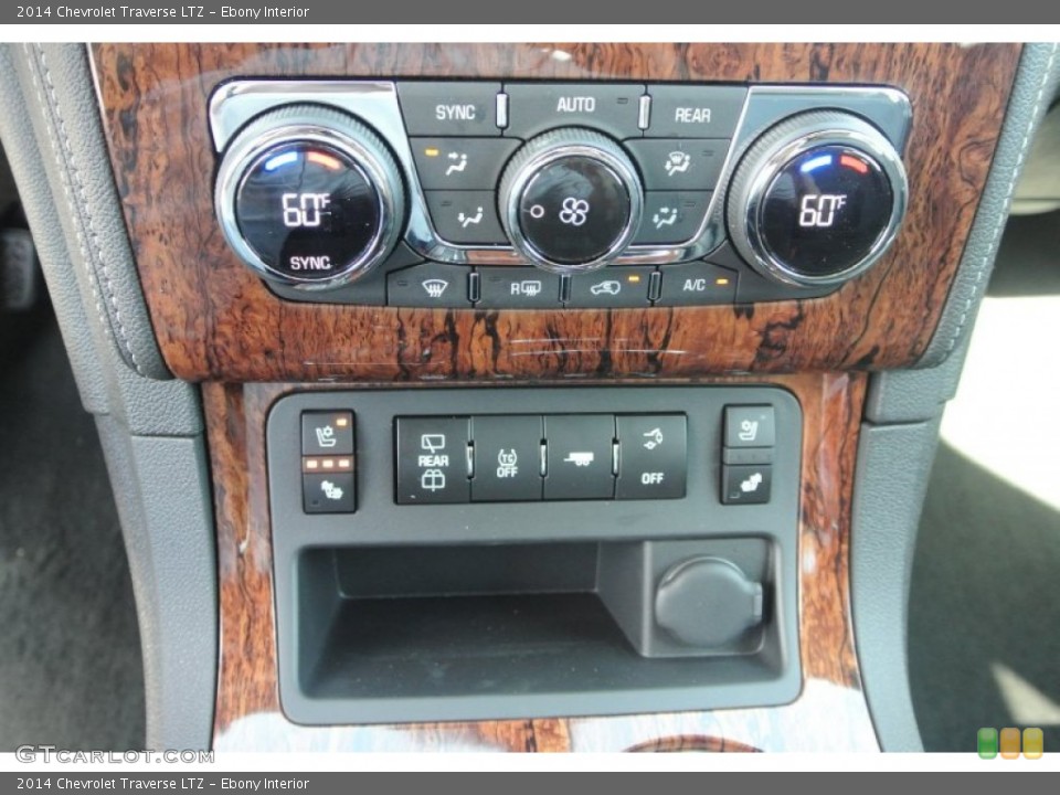 Ebony Interior Controls for the 2014 Chevrolet Traverse LTZ #83221250