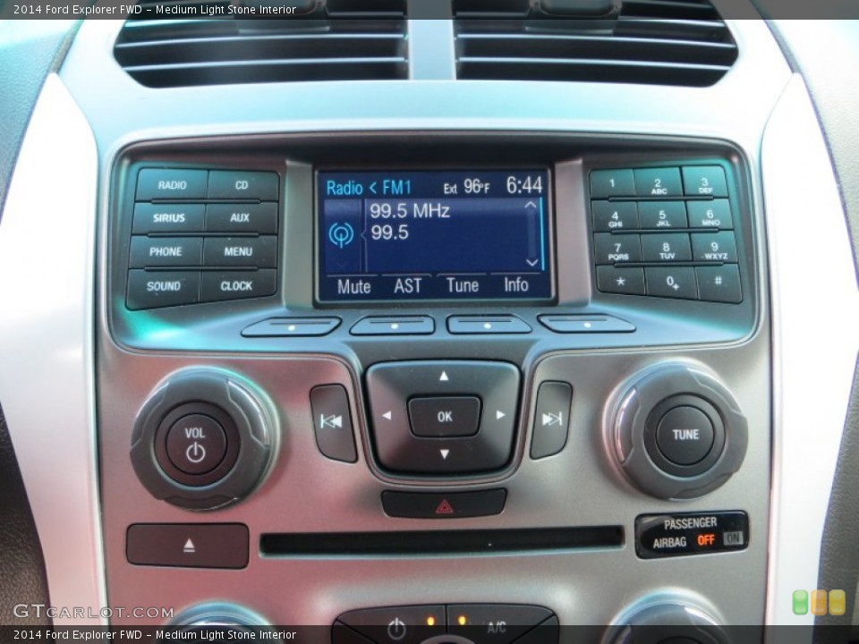 Medium Light Stone Interior Controls for the 2014 Ford Explorer FWD #83221993