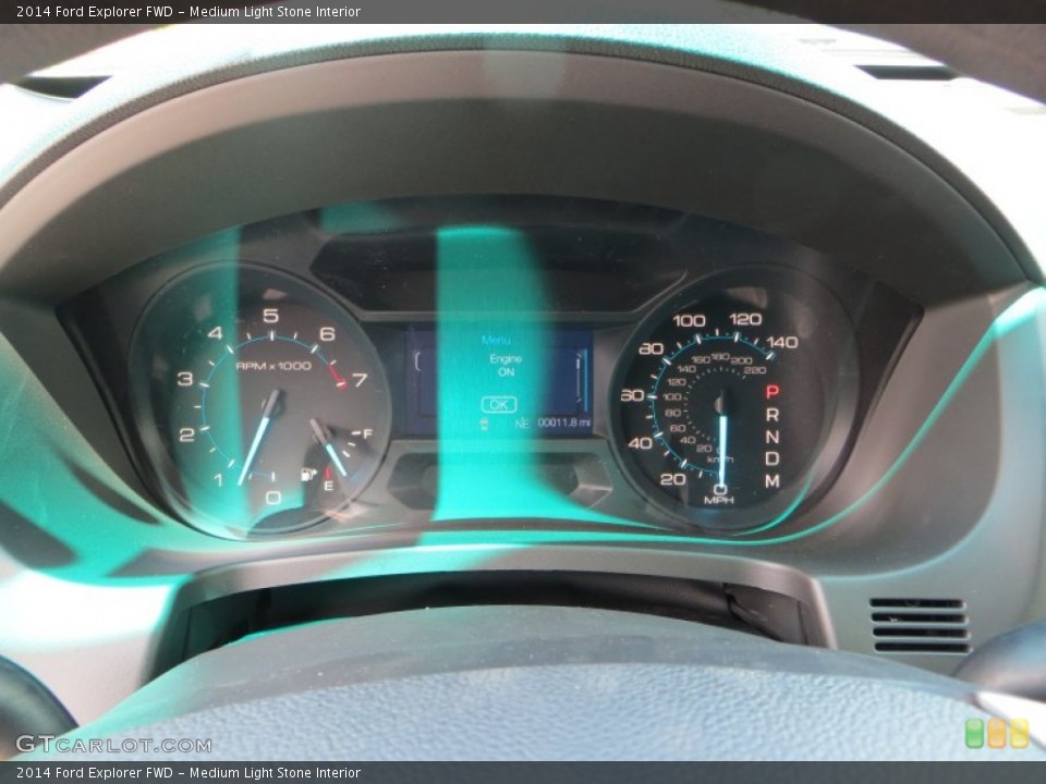 Medium Light Stone Interior Gauges for the 2014 Ford Explorer FWD #83222081
