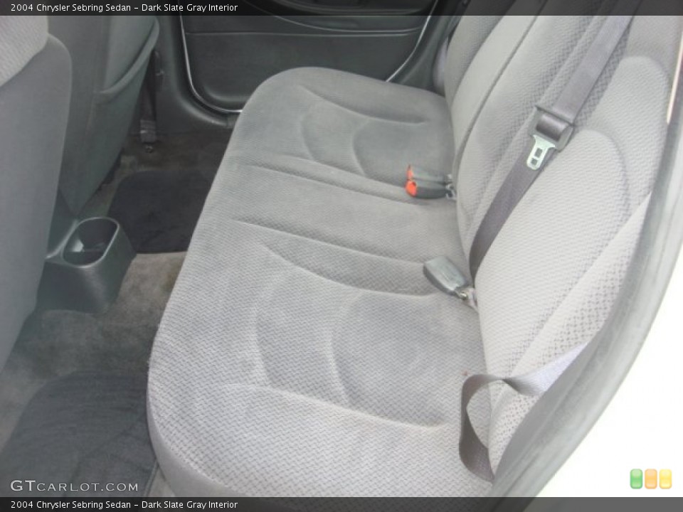 Dark Slate Gray Interior Rear Seat for the 2004 Chrysler Sebring Sedan #83222405