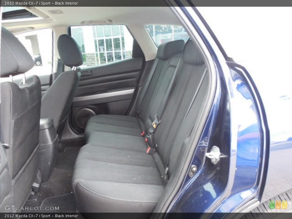 Black Interior Rear Seat for the 2012 Mazda CX-7 i Sport #83225015