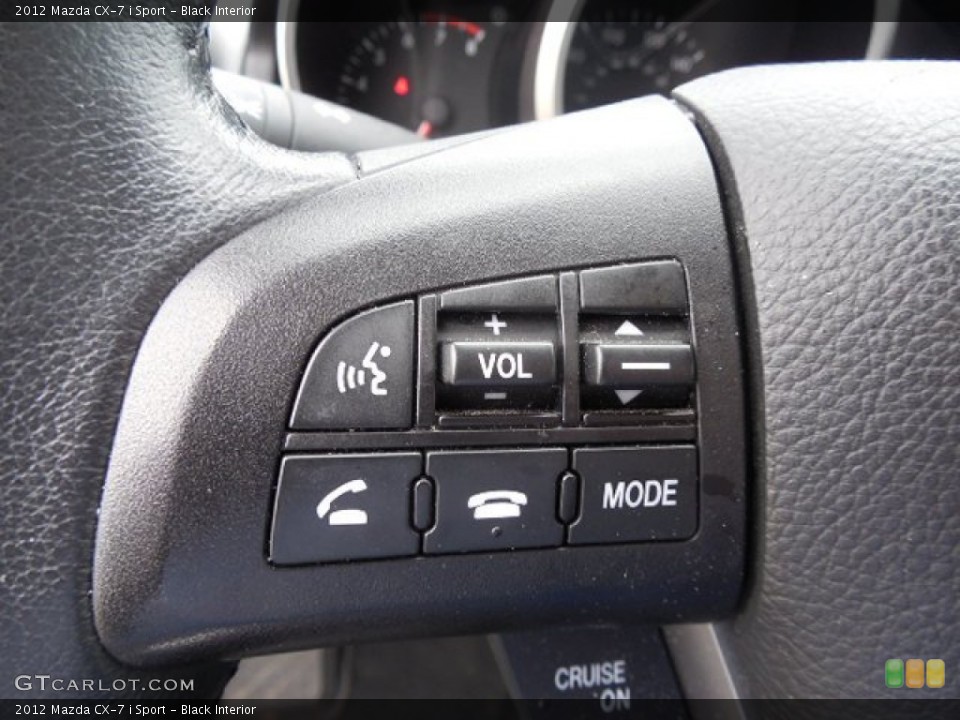 Black Interior Controls for the 2012 Mazda CX-7 i Sport #83225150