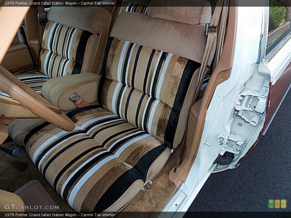 Carmel Tan Interior Front Seat for the 1978 Pontiac Grand Safari Station Wagon #83225527