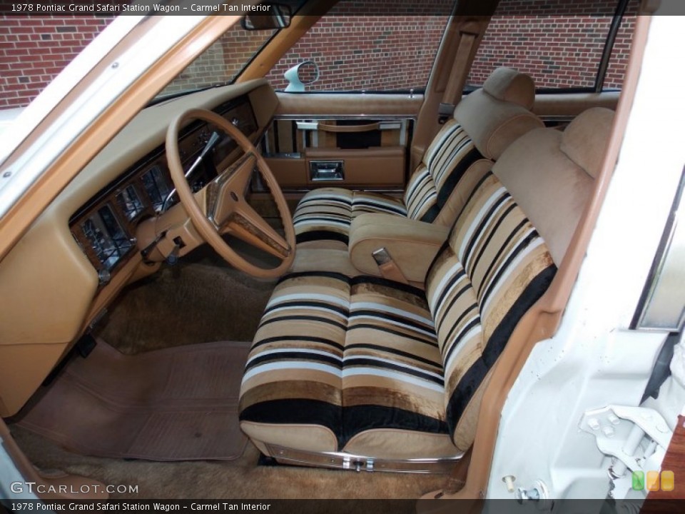 Carmel Tan Interior Front Seat for the 1978 Pontiac Grand Safari Station Wagon #83225552