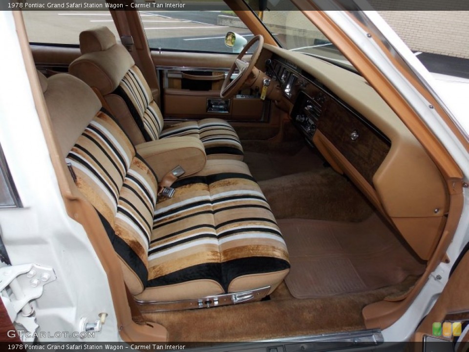 Carmel Tan Interior Front Seat for the 1978 Pontiac Grand Safari Station Wagon #83225936