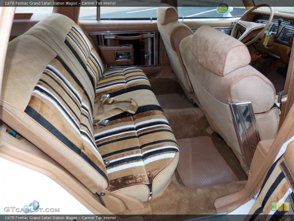 Carmel Tan Interior Rear Seat for the 1978 Pontiac Grand Safari Station Wagon #83226071
