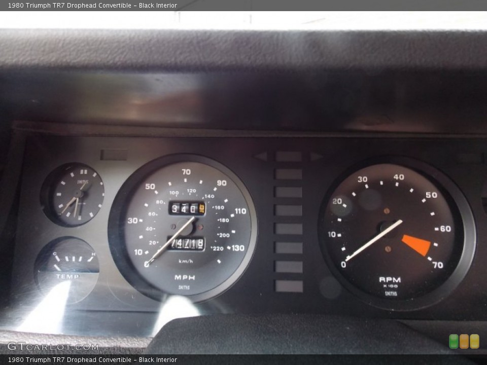 Black Interior Gauges for the 1980 Triumph TR7 Drophead Convertible #83227449