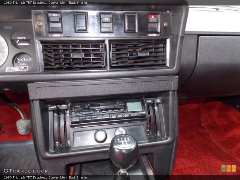 Black Interior Controls for the 1980 Triumph TR7 Drophead Convertible #83227478