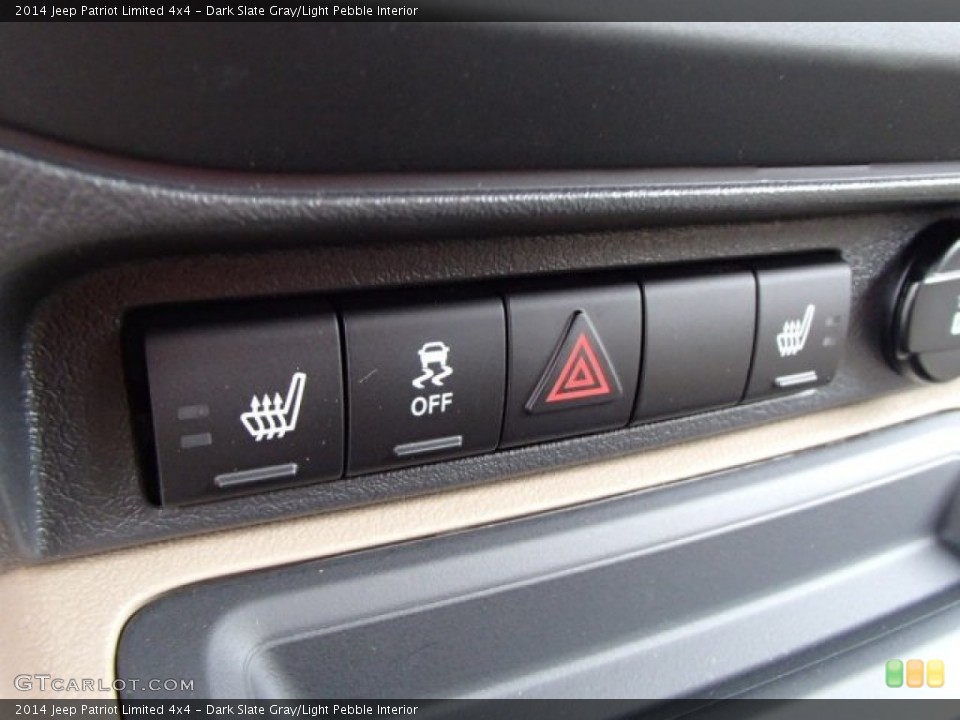 Dark Slate Gray/Light Pebble Interior Controls for the 2014 Jeep Patriot Limited 4x4 #83228468