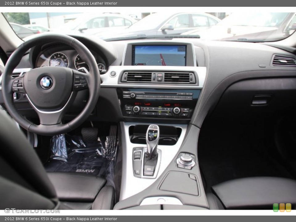 Black Nappa Leather Interior Dashboard for the 2012 BMW 6 Series 650i Coupe #83230514