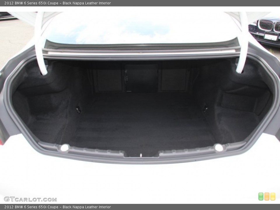Black Nappa Leather Interior Trunk for the 2012 BMW 6 Series 650i Coupe #83230680