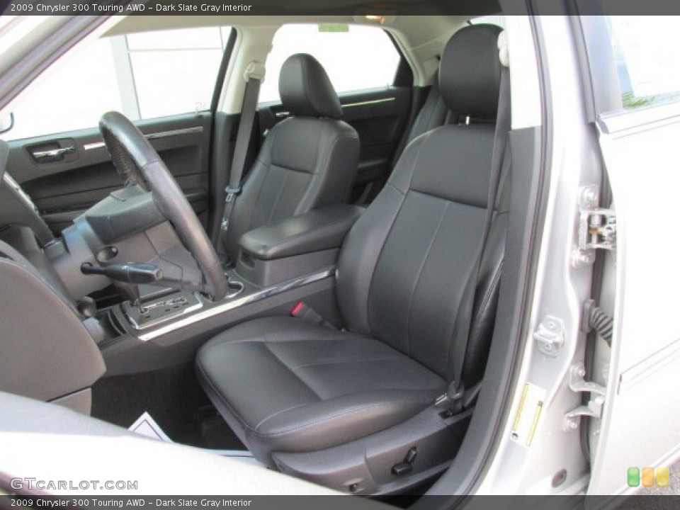 Dark Slate Gray Interior Front Seat for the 2009 Chrysler 300 Touring AWD #83230686