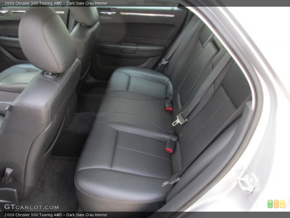 Dark Slate Gray Interior Rear Seat for the 2009 Chrysler 300 Touring AWD #83230802