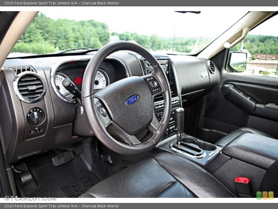 Charcoal Black Interior Prime Interior for the 2010 Ford Explorer Sport Trac Limited 4x4 #83231074