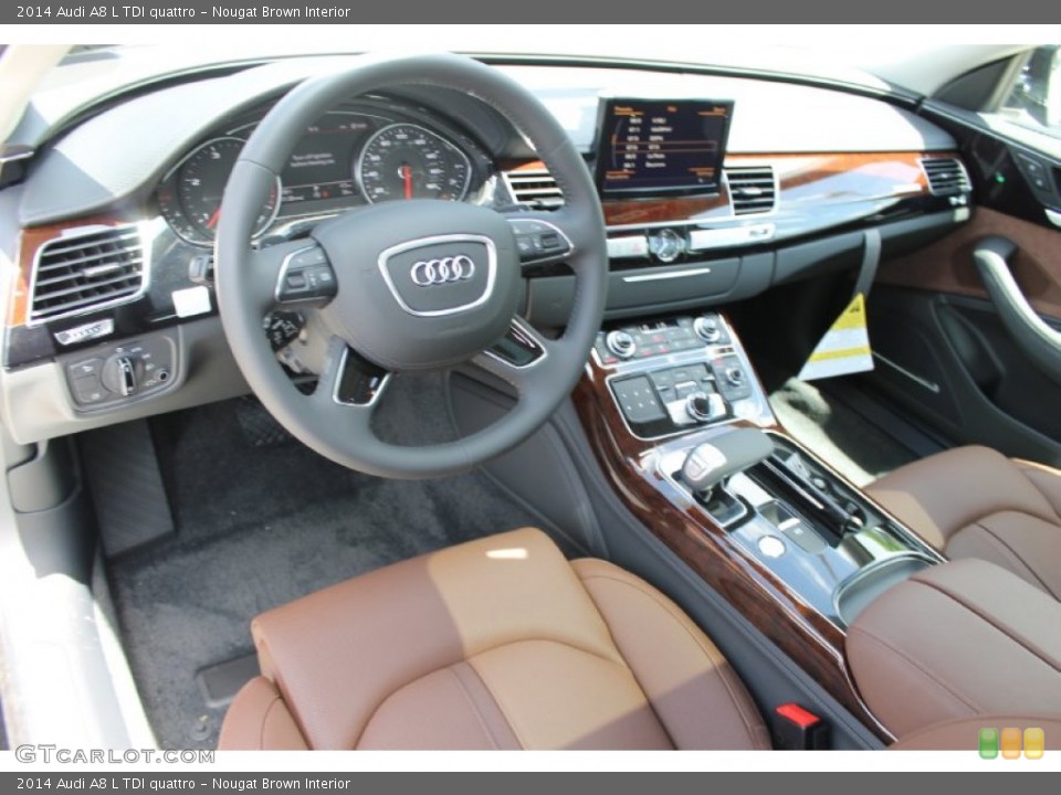 Nougat Brown 2014 Audi A8 Interiors