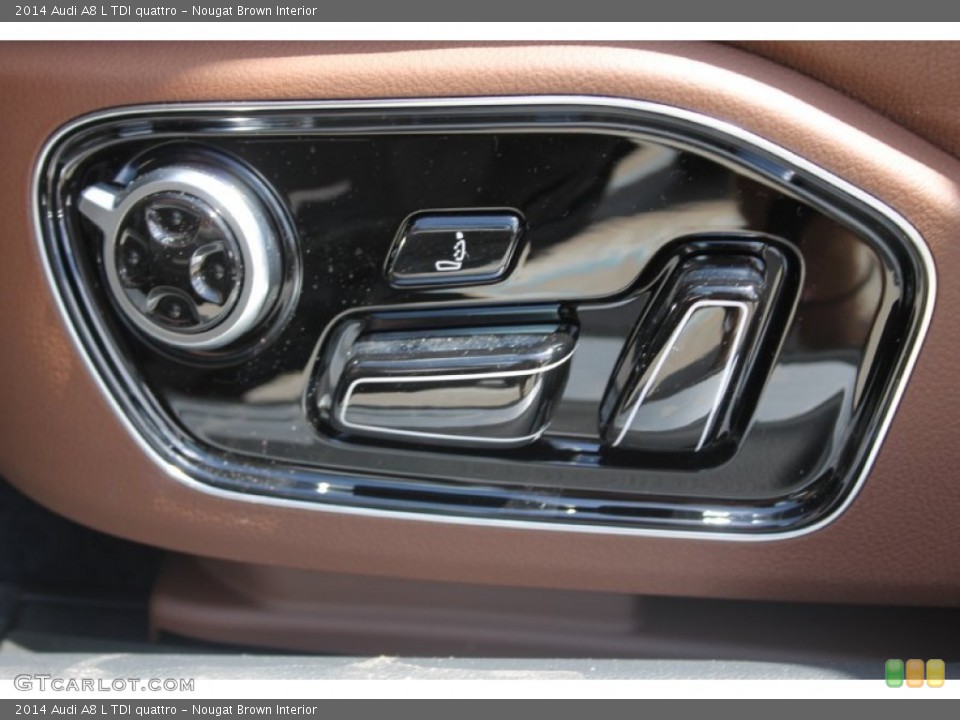 Nougat Brown Interior Controls for the 2014 Audi A8 L TDI quattro #83231591