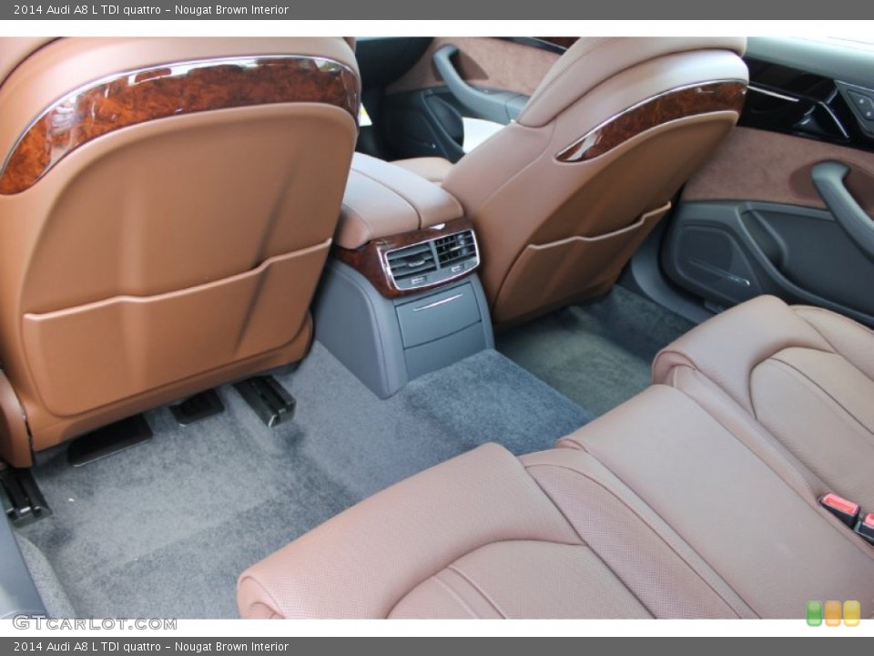 Nougat Brown Interior Rear Seat for the 2014 Audi A8 L TDI quattro #83231979
