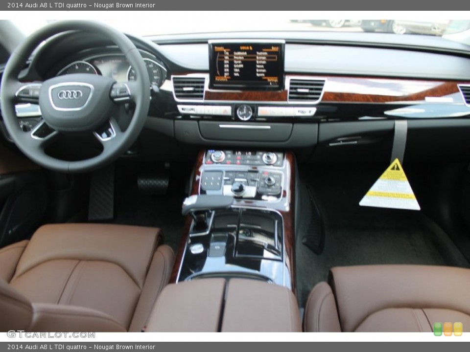 Nougat Brown Interior Dashboard for the 2014 Audi A8 L TDI quattro #83232119