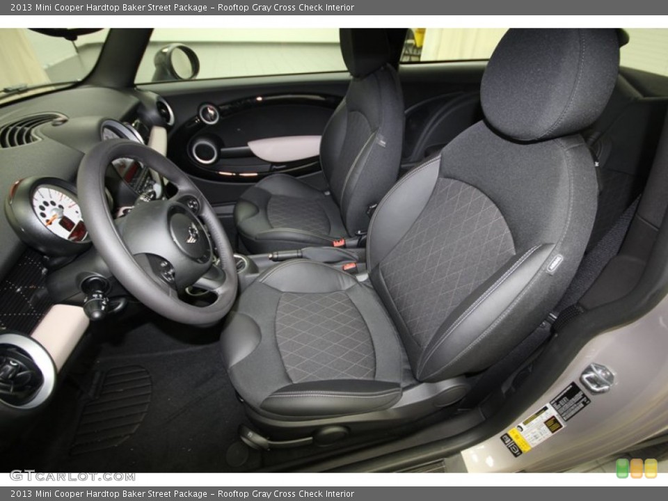Rooftop Gray Cross Check Interior Photo for the 2013 Mini Cooper Hardtop Baker Street Package #83232172