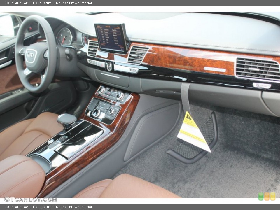 Nougat Brown Interior Dashboard for the 2014 Audi A8 L TDI quattro #83232183