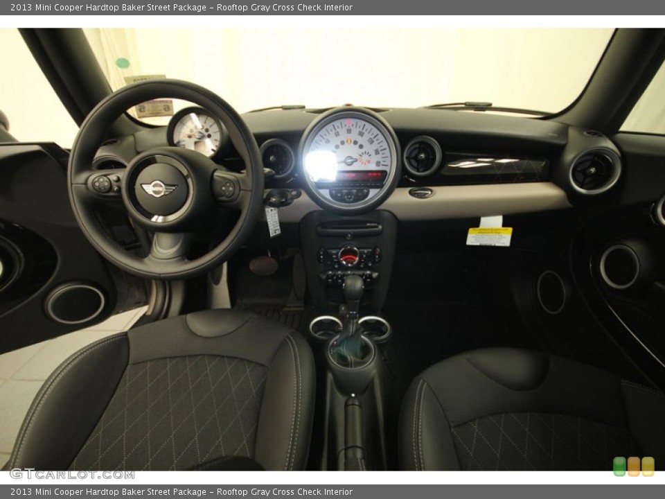 Rooftop Gray Cross Check Interior Dashboard for the 2013 Mini Cooper Hardtop Baker Street Package #83232191