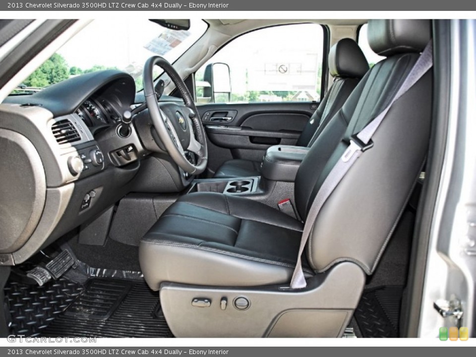 Ebony Interior Front Seat for the 2013 Chevrolet Silverado 3500HD LTZ Crew Cab 4x4 Dually #83232524