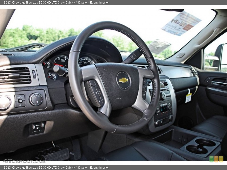 Ebony Interior Steering Wheel for the 2013 Chevrolet Silverado 3500HD LTZ Crew Cab 4x4 Dually #83232548
