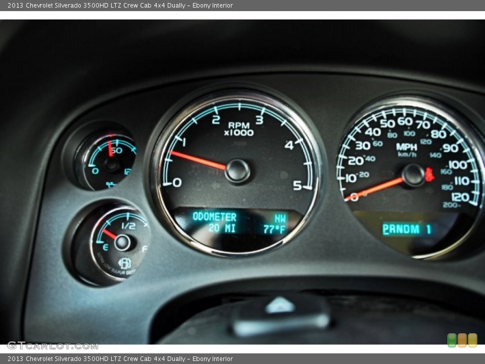 Ebony Interior Gauges for the 2013 Chevrolet Silverado 3500HD LTZ Crew Cab 4x4 Dually #83232567